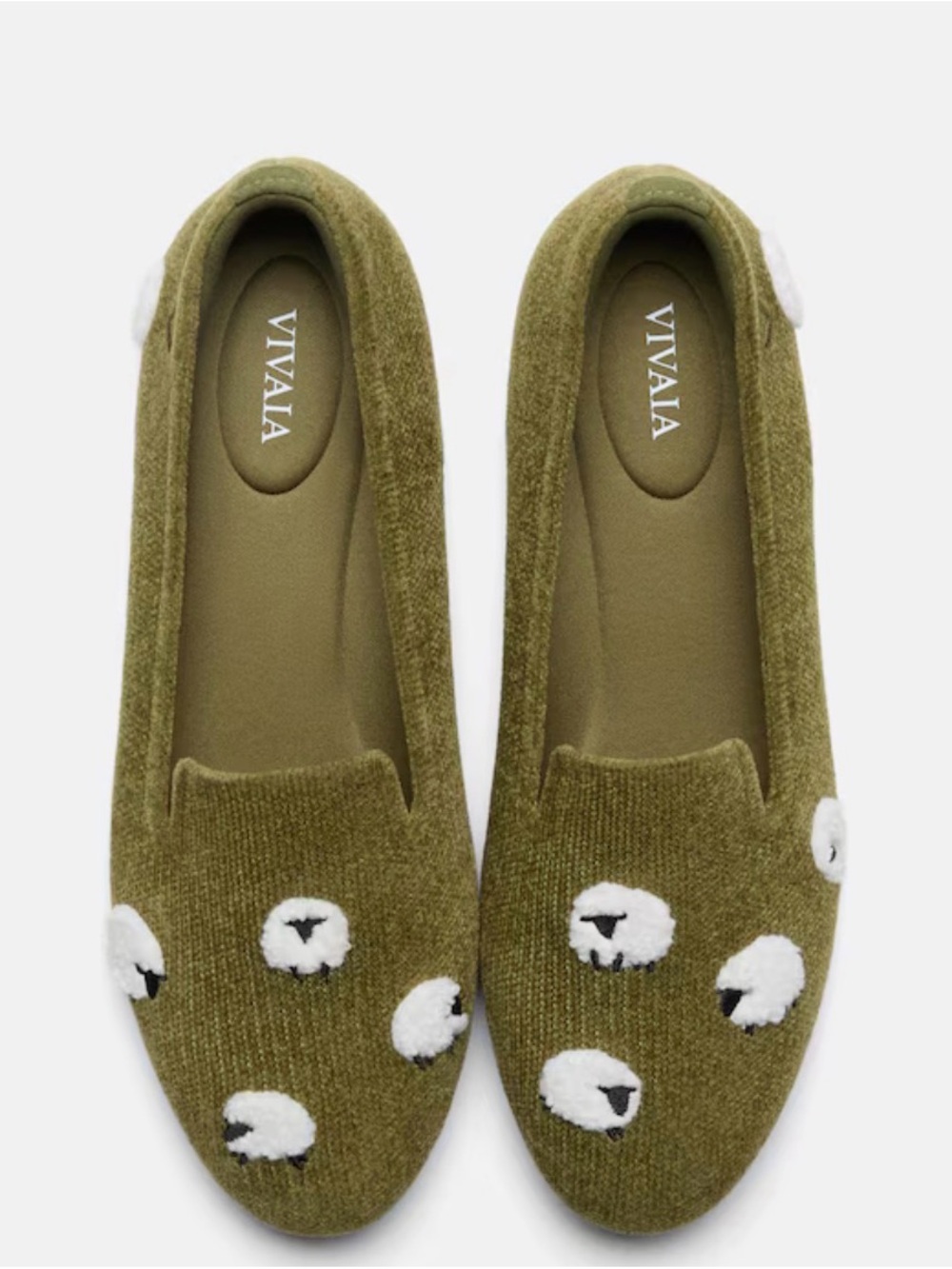 VIVAIA Round-Toe Embroidered Loafers (Audrey)